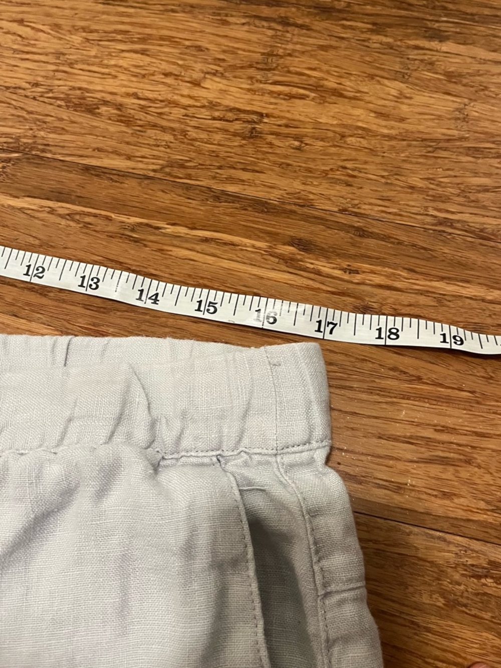 Pure Jill J. Jill Linen Drawstring Elastic Waist Cropped Pants w/ Pockets. Large - Picture 11 of 12